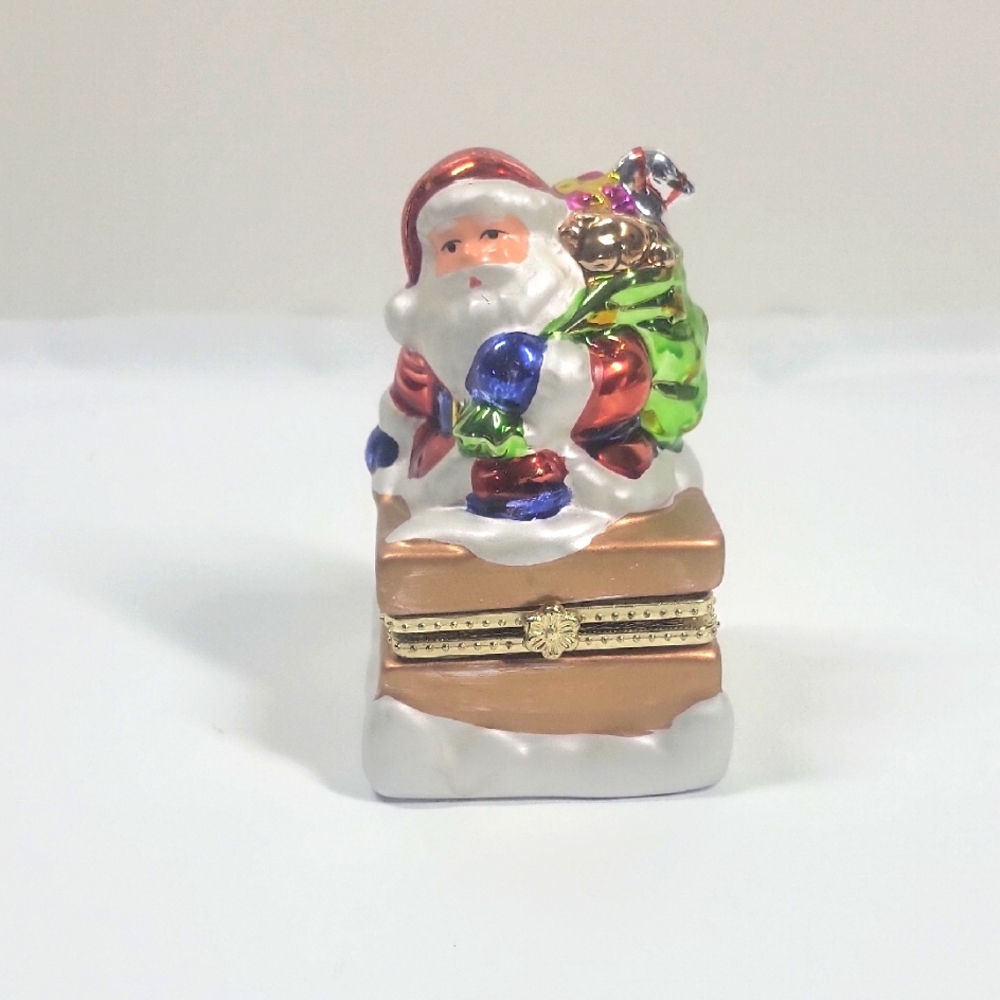 Mr Christmas Santa's Workshop Trinket Music Box "We Wish You A Merry Christmas"